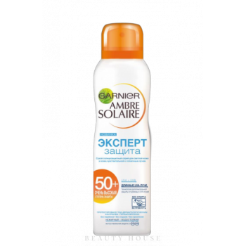 Спрей солнцезащитный для светло-сухой кожи эксперт защита spf 50 Garnier