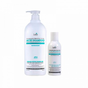 Шампунь кислотный (безщелочной), с аргановым маслом, pH 4.5 Damage Protector Acid Shampoo Lador 