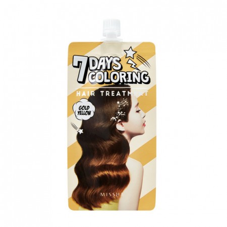 Оттеночный бальзам для волос MISSHA 7 Days Coloring Hair Treatment (Gold Yellow)