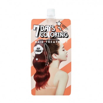 Оттеночный бальзам для волос MISSHA 7 Days Coloring Hair Treatment (Red Orange)