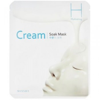 Маска для лица на тканевой основе MISSHA Cream-Soak Mask [Hydrating]