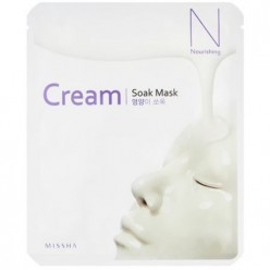 Маска для лица на тканевой основе MISSHA Cream-Soak Mask [Nourishing]