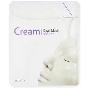 Маска для лица на тканевой основе MISSHA Cream-Soak Mask [Nourishing]