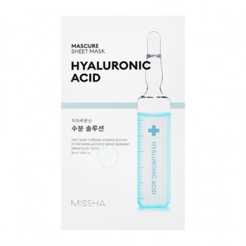 Увлажняющая маска для лица MISSHA Mascure Hydra Solution Sheet Mask (Hyaluronic Acid)