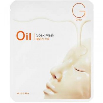 Маска для лица на тканевой основе MISSHA Oil-Soak Mask [Glow]