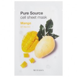 Маска для лица на тканевой основе MISSHA Pure Source Cell Sheet Mask (Mango)