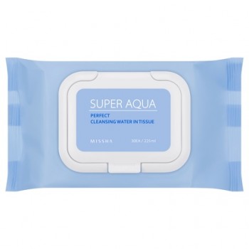 Очищающие салфетки для лица MISSHA Super Aqua Perfect Cleansing Water In Tissue