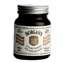 Помада для укладки Morgans Pomade (Vanilla & Honey),экстрасильной фиксации без блеска