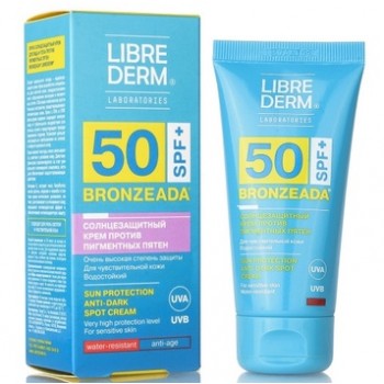 Солнцезащитный крем для лица и тела против пигментации SPF50 Librederm