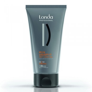 Гель-блеск с эффектом мокрых волос сильной фиксации Wet Gel Liquefy strong Londa Professional