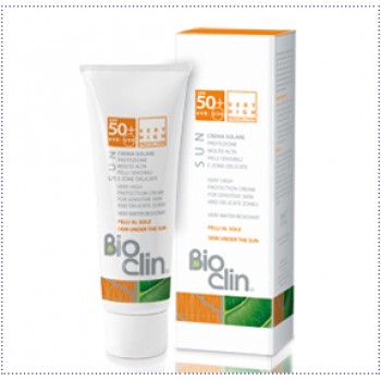 Солнцезащитный крем для чувствительной кожи очень высокой степень защиты BioClin Sun SPF50+ BioClin