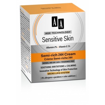 Age Technology Sensitive Skin Полужирный крем для сухой и нормальной кожи 24H AA Oceanic