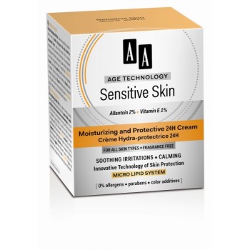 Age Technology Sensitive Skin Защитный увлажняющий крем 24H, 50 мл AA Oceanic