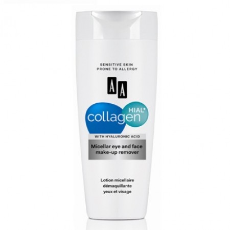 AA Collagen Hial+ Мицеллярная  жидкость для снятия макияжа с глаз и лица
