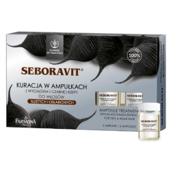 Seboravit Концентрат для жирных и слабых волос с черной редькой в ампулах Farmona