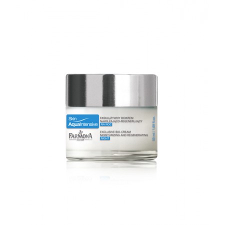 Эксклюзивный ночной биокрем – увлажняющий и регенерирующий для лица Skin Aqua Intensive Exclusive night bio cream moisturising and regenerating