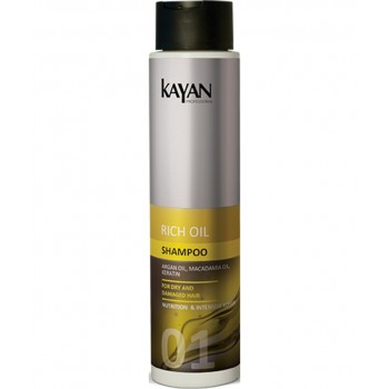 Шампунь для сухих и поврежденных  волос Rich Oil KAYAN Professional