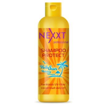 Шампунь - солнечный амулет, увлажнение и защита от солнца, с УФ - фильтром Shampoo Protect Hello, Sun NEXXT