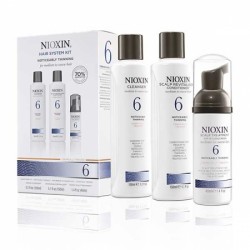 Система по уходу для заметно истонченных/редеющих средних и грубых, натуральных и химически обработанных волос System 6 Nioxin