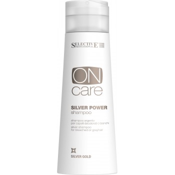 Серебряный шампунь для обесцвеченных или седых волос Silver Power shampoo Selective