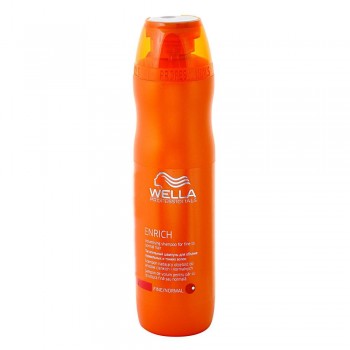 Питательный шампунь для объема нормальных и тонких волос Enrich shampoo fine to normal Wella Professional