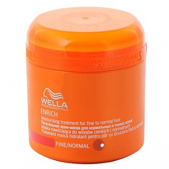 Питательная крем-маска для нормальных и тонких волос Enrich treatment fine to normal Wella Professional