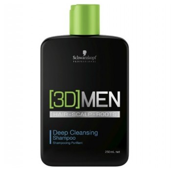 Шампунь для глубокого очищения волос для мужчин Deep Cleansing Shampoo 3D Men (Schwarzkopf Professional)