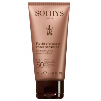 Защитный флюид для чувствительных участков кожи Sensitive zones protective fluid SPF 50 Sothys
